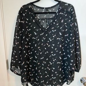 Maurices black blouse